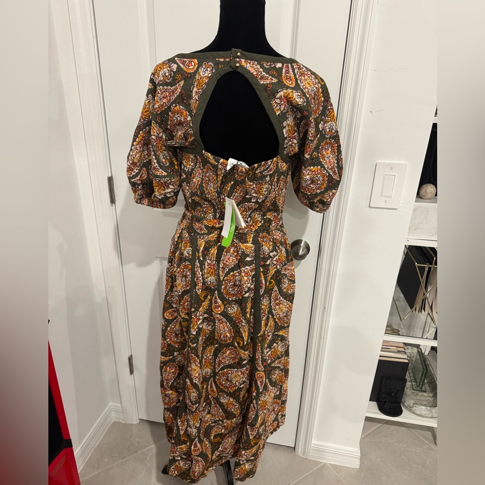 Sam Edelman Backless Paisley Dress - Multicolor